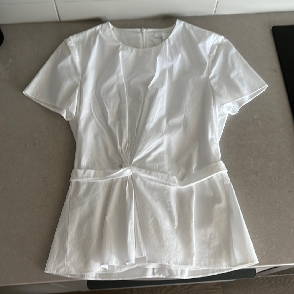 Boss white blouse with knot
